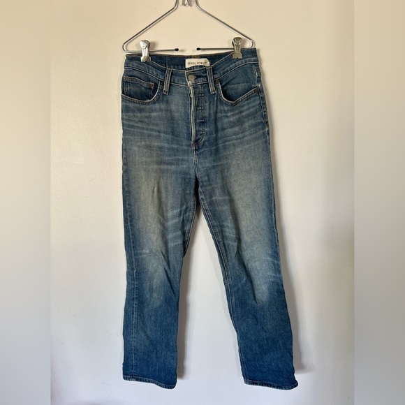 Denim Forum Arlo High Rise Straight Size 27 - Picture 2 of 8